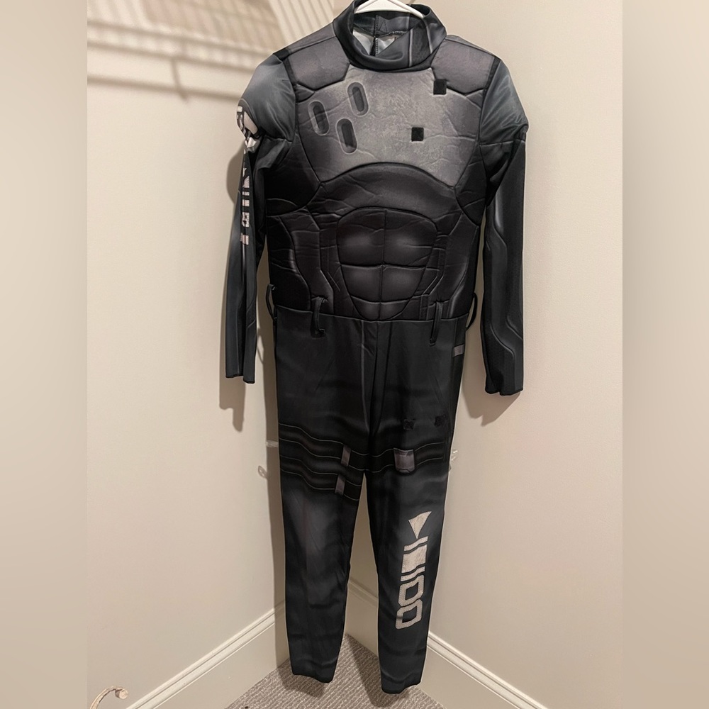 Fortnite 8 Ball Black Gray Jumpsuit Halloween Costume Boys Size XL 14/16